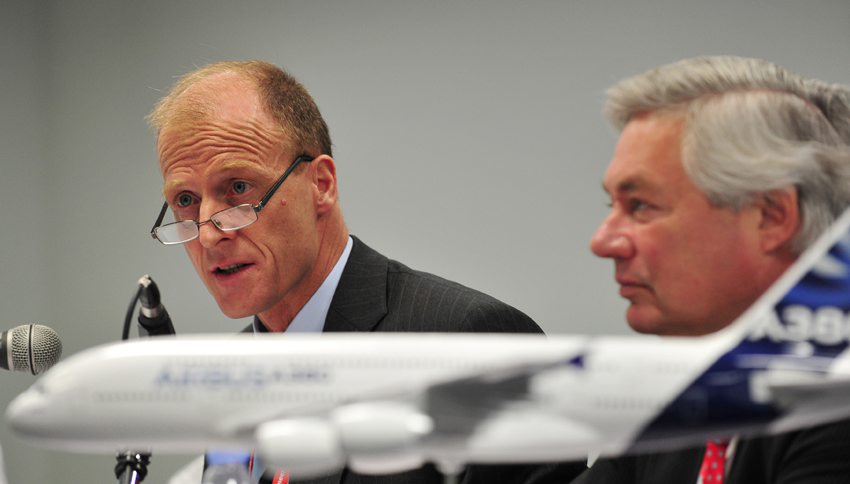 空中客車(chē)公司在新加坡航展舉行記者會(huì